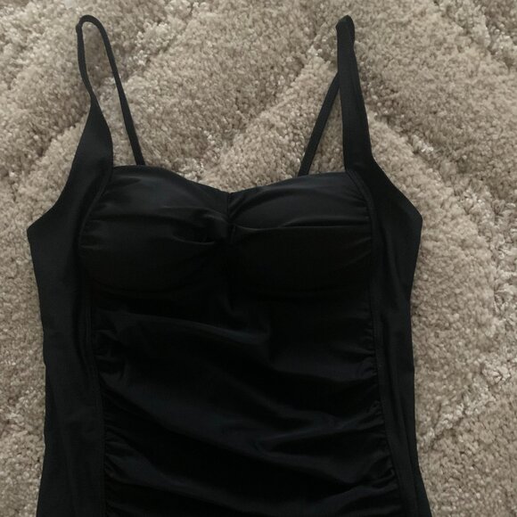 Black Tankini Top/Bathing Suit Size Small (Brand New) - Picture 2 of 4